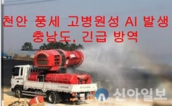 충남도, 천안 풍세 고병원성 AI 발생 긴급 방역