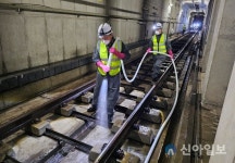 대전교통공사, 터널 내 물청소 실시