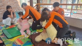 횡성소방서, 횡성119안전센터 큰빛어린이집과 공공기관 합동훈련 실시