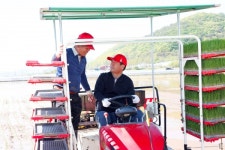 상주쌀 미소진품, 올해 첫 모내기