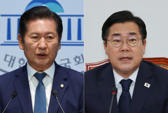 與 '찐명경쟁' 윤곽… 박찬대 vs 정청래 양자대결 유력