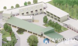 춘성중학교, 강원형 학교시설 개축사업에 따른 모듈러 교실 입실