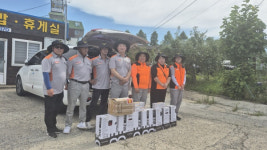 군산소방서, 남수라마을서 소화기·감지기 교체