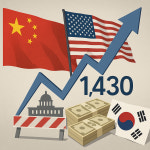 환율 1430원대 돌파…5개월 만에 '최고'