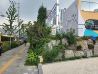 강동구, 고덕로 일대 열린정원으로 재탄생… 회색 담장 대신 초록 정원