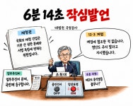 [신아 AI 만평] 국감 나온 조희대, 6분 14초 작심발언