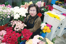 꽃시장 종횡무진…꽃처럼 환하게 살아요