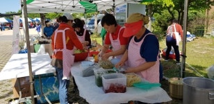 홍천 홍천읍생활개선회, 급식봉사활동 실시