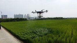 보성군, ‘농업용 드론’ 이용 벼 병해충 방제