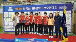 이일여고 탁구팀 종별선수권대회서 20년만에 우승