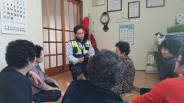무주 설천파출소 보행자 교통사고 줄이기 총력