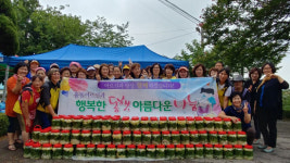 부안 독거노인생활관리사회, 폭염대비 물김치 나눔