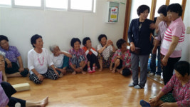고창 성송면, 무더위 쉼터 방문 애로 청취