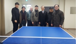 조남산(김제 교동) 제일목재 대표, 김제 보훈회관에 어르신 여가활동을 위한 탁구대 기증