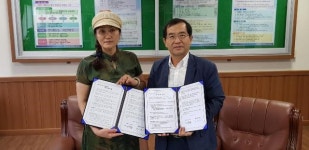 정읍 신태인중학교와 중국청도FC팀, 업무협약 체결