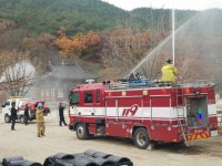 김제소방서, 금산사와 귀신사에서 합동소방훈련