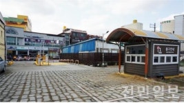 전주 노송천 공영주차장 출구 2개로 확대