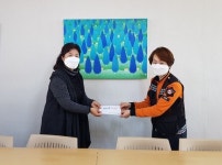 군산 금동119안전센터, 재난기본소득 보육원 기부 훈훈