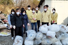 북면사무소, 중증장애인 가정 대청소 방역소독 봉사