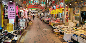 찬바람 등에 업은 코로나 기세등등