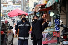 김광수 완산소방서장,  설 명절 대비 전통시장 현장행정 나서