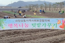 정읍시 내장상동 기반조직원 행복나눔 텃밭 가꾸기 구슬땀