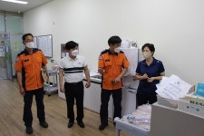 박경수 정읍소방서장, 샘고을요양병원 투석실 현장점검