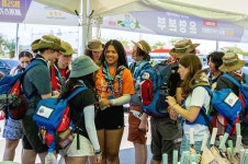 잼버리 군산우물, 영외활동 참가자 생수·이온음료 제공 호응