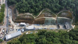 군산 산북동 4토지~리츠프라자호텔 도로개설·터널 공사 순조