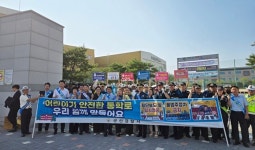 군산署, 금빛초교 등굣길 어린이 교통안전 캠페인