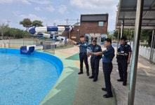 정읍署, 칠보물테마유원지 현장 안전점검 실시