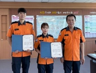 군산소방서, 이달의 칭찬소방공무원 2명 선정