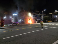 군산 모델하우스서 화재…2억 4000만원 피해