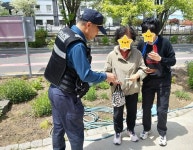 전주덕진경찰서 팔복파출소, 이팝나무  꽃길 따라 범죄예방 총력