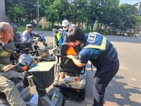 군산署 수송지구대, 교통약자 맞춤형 교통사고 예방활동 전개