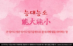 [오늘의 사자성어] 능대능소[能大能小]