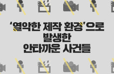 열악한 제작 환경으로 발생한 안타까운 사건들 [인포그래픽]