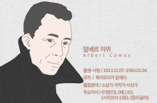 프랑스 문학가 '알베르 까뮈', 삶과 인간에 대한 실질적 고뇌 [인포그래픽_세계인물편]