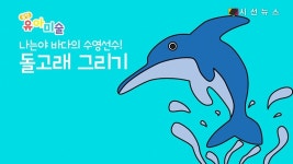 [꿀잼유아미술] 나는야 바다의 수영선수! 돌고래 그리기 [시선뉴스]