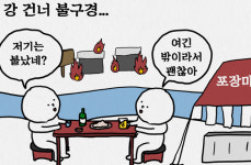 사회적 거리두기 2단계에도 일반 주점은 대기 줄까지...강 건너 불구경 [시선만평]