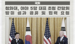 청와대, 여야 5당 대표 초청 간담회... 방미 성과 공유 및 협력 요청 外 [국회소식]