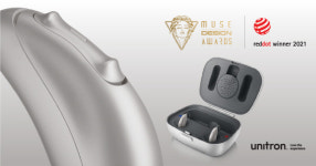 청각전문기업 소노바 그룹의 유니트론 보청기, 2022 뮤즈 어워드 제품 디자인 부문 수상