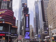 보고플레이, 뉴욕 타임스퀘어에 보고냥 광고 등장