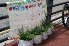 장원교육 레인보우가든, 환경보호 위해 게릴라 가드닝과 재활용 화분 만들기 행사 개최