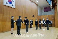 라인건설·라인장학재단, 전남 담양 고교 인재 장학금 전달 [포토]