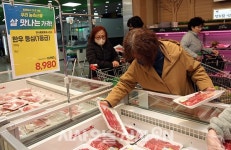 농협 하나로마트, 한우 300마리 할인판매 행사 [포토오늘]