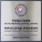 안양윌스기념병원, 척추내시경수술 국제교육센터 지정