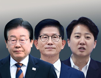 대선 3자대결…이재명 45.1% 김문수 29.9% 이준석 5.8%