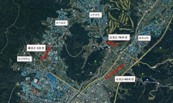 양산시 웅상·상하북 도시계획도로 확장·개설공사 곧 준공