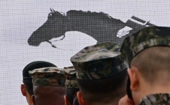 연천 백학에서 군마(軍馬) 레클리스 하사 기념행사